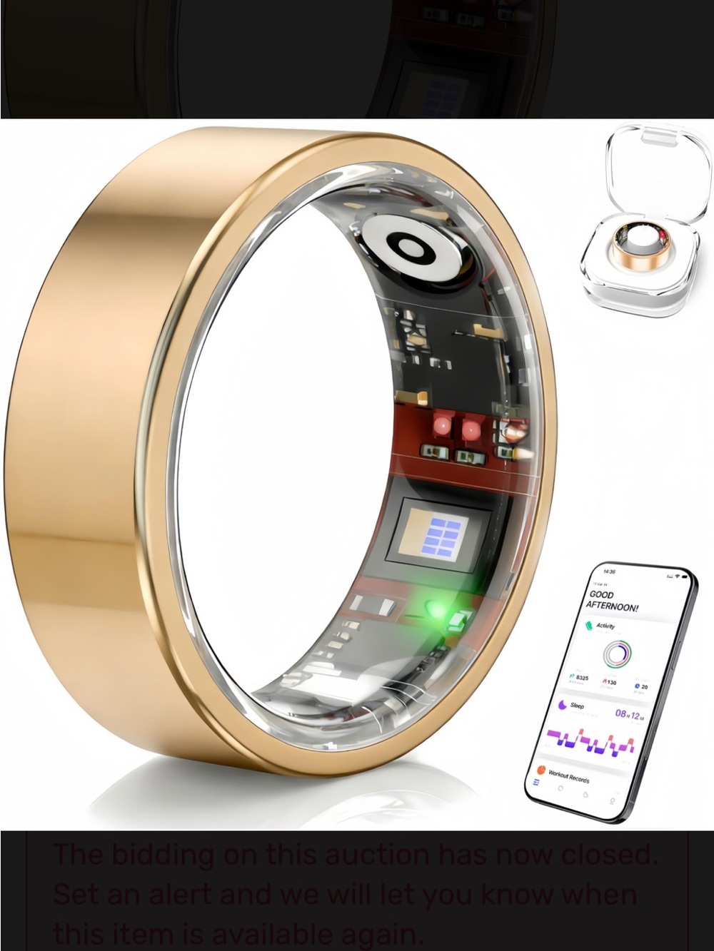 Rose Gold Smart Health Ring – Activity & Sleep Tracker